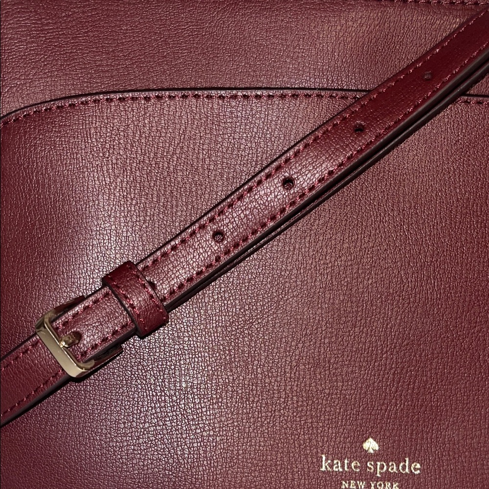 Kate Spade Burgundy Crossbody Bag - Picture 4 of 9